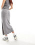 Фото #3 товара ASOS DESIGN knitted midi skirt in grey