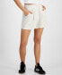 Фото #1 товара Women's High Rise Linen Blend Shorts, Created for Macy's