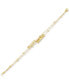 Фото #3 товара Polished Double Row Bar & Beads Station Link Bracelet in 14k Gold