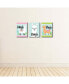 Фото #3 товара Whole Llama Fun - Wall Art - 7.5 x 10 in - Set of 3 Signs - Wash, Brush, Flush