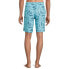 Фото #2 товара George Board Shorts Men's Blue Stretch Fish Print Drawstring Casual Wear M 32-34