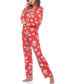 Women's Long Sleeve Floral Pajama Set, 2-Piece