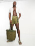 Hugo abas swim shorts in open green