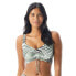 Coco Reef 300581 Women's Elevate Printed Bra-Sized Shirred Bikini Top Size 36E