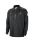 ფოტო #3 პროდუქტის Men's Black San Antonio Spurs 2023/24 Authentic Performance Half-Zip Jacket