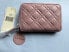 Collection Xiix Quilted Leather Mini Zip Around Wallet Blush Gold