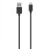 Belkin Micro-USB to USB ChargeSync - 3 m - USB A - Micro-USB B - USB 2.0 - Male/Male - Black