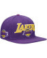 Фото #1 товара Men's Purple Los Angeles Lakers Wordmark Logo Snapback Hat