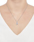Фото #2 товара Macy's diamond Heart 18" Pendant Necklace (1/2 ct. t.w.) in 14k White Gold