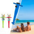 вешалку для пляжного зонтика Aktive Пластик 18,5 x 40,5 x 8 cm (6 штук)