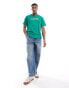 Levi's corder headline logo relaxed fit t-shirt in green grün, XL - 111 CM - 116 CM - фото #1