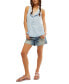 ფოტო #5 პროდუქტის Women's Love Language Solid Henley Tank