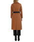 Фото #2 товара Womens Wool Blend Belted Wrap Coat