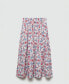 Фото #2 товара Women's Printed Midi Skirt