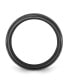 Stainless Steel Black IP-plated Etched Edge 7.5mm Band Ring