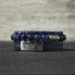 Кожаный браслет Rebel&Rose Braided Flat 925 Blue