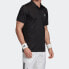adidas 网球运动翻领Polo衫 男款 黑色 / Поло Adidas Trendy_Clothing FK0743