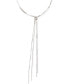 Silver-Tone Knotted Lariat Necklace, 17" + 3" extender