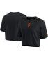 ფოტო #4 პროდუქტის Women's Black San Francisco Giants Super Soft Short Sleeve Cropped T-shirt