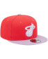 Фото #4 товара Men's Red, Lavender Miami Heat 2-Tone Color Pack 9FIFTY Snapback Hat
