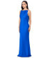 Women's Satin Beaded-Strap Gown