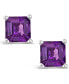 Фото #4 товара Серьги Macy's Amethyst Stud