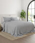 Home Collection Premium Ultra Soft Chambray Style Pattern 4 Piece Bed Sheets Set, King