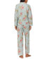 ფოტო #2 პროდუქტის Women's 2-Pc. Printed Pajamas Set