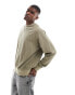 Фото #1 товара Jack & Jones super oversized sweatshirt in washed khaki