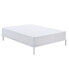 Fitted bottom sheet Alexandra House Living White 105 x 200 cm