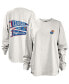 Фото #2 товара Women's White Kansas Jayhawks Pennant Stack Oversized Long Sleeve T-shirt