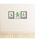 Фото #3 товара Prickly Cactus - Wall Art - 7.5 x 10 in - Set of 3 Signs - Wash, Brush, Flush