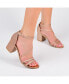 ფოტო #6 პროდუქტის Women's Bella Strappy Block Heel Dress Sandals