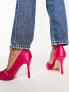 Фото #5 товара Public Desire Vanity cut out court heel in hot pink satin