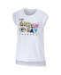 Women's White Green Bay Packers Greetings From Muscle T-shirt