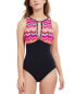 Profile By Gottex Palm Springs High Neck Cut Out One-Piece Women's