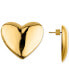 Vintage Heart Statement Stud Earrings