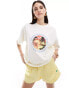 Фото #1 товара ASOS DESIGN oversized t-shirt with paradise island beer drink graphic in cream