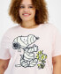 Фото #3 товара Trendy Plus Size Snoopy and Woodstock Mummy Short-Sleeve T-Shirt