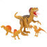 COLORBABY Set 4 Toy Dinosaurs With Animal Light And Sound World Figure