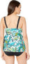 Фото #3 товара Maxine Of Hollywood Womens 182504 Draped Ruffle Front One Piece Swimsuit Size 10