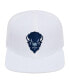 Men's White Howard Bison Mascot Evergreen Wool Snapback Hat