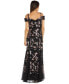 Фото #2 товара Women's Floral Cold-Shoulder Mermaid Gown
