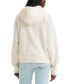 Фото #2 товара Women's Zippered Drop-Shoulder Hoodie