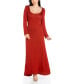 Фото #1 товара Платье 24seven Comfort Apparel с длинным рукавом модель T-Shirt Maxi Dress