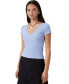 ფოტო #1 პროდუქტის Women's Daisy Lace Trim T-shirt