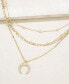 Фото #3 товара ETTIKA layered Chain Crescent Horn Women's Necklace