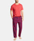 ფოტო #4 პროდუქტის Men's Cotton Plaid Pajama Pants