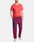 Фото #4 товара Men's Cotton Plaid Pajama Pants