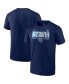 Фото #2 товара Men's Navy Tennessee Titans 2021 AFC South Division Champions Blocked Favorite T-shirt